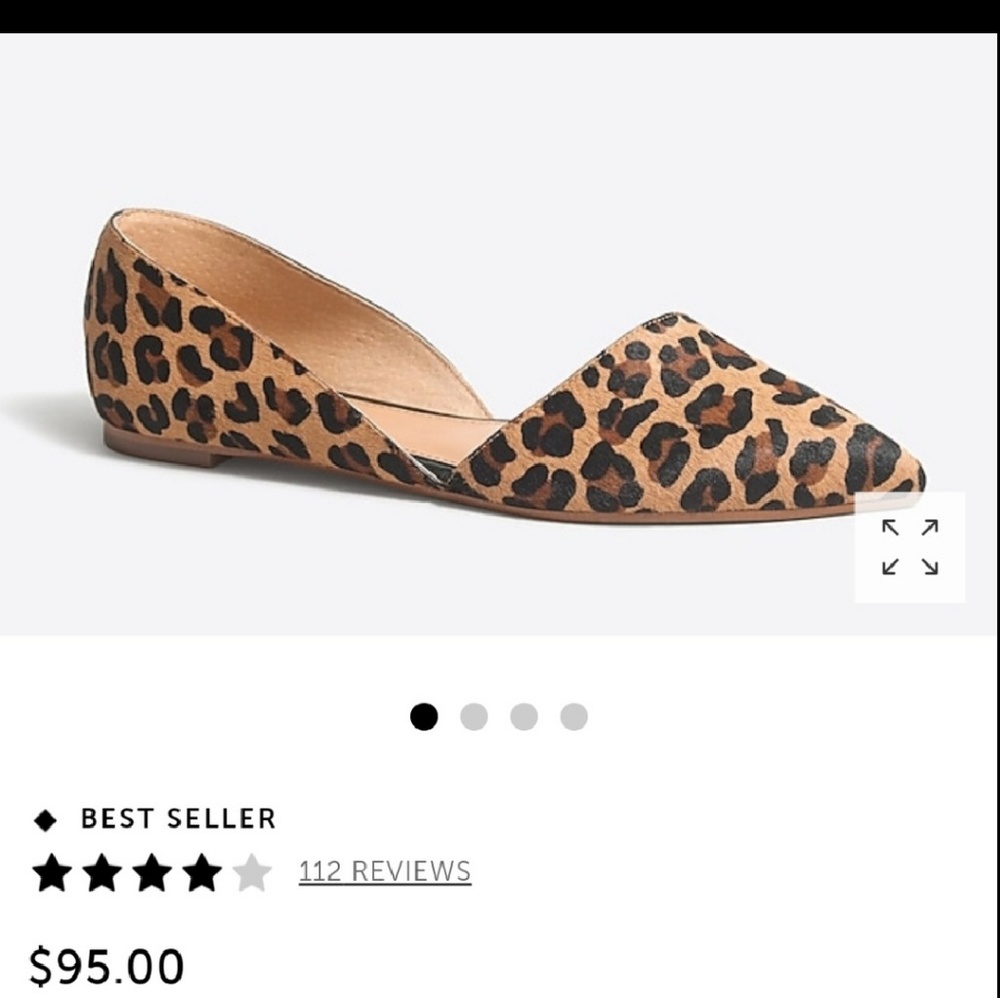 J.Crew Factory Zoe Calf Hair d'Orsay Flats
